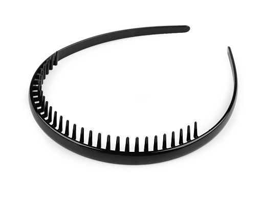 Plastic hairband with comb