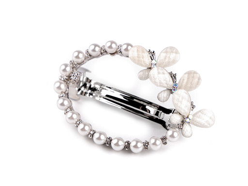 French hair clip with pearls