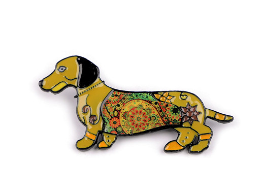 Dachshund brooch