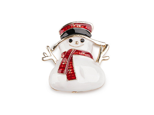 Brooch - Snowman 