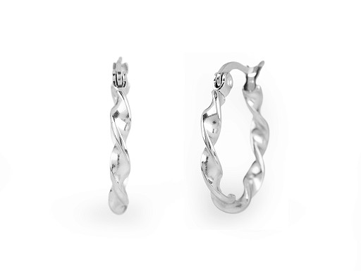 Stainless steel hoop earrings