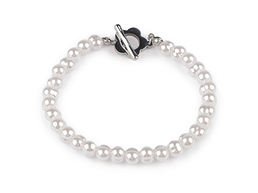 Gyöngyös rozsdamentes acél karkötő