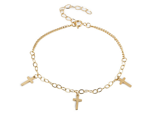 Náramek z nerezové oceli křížek