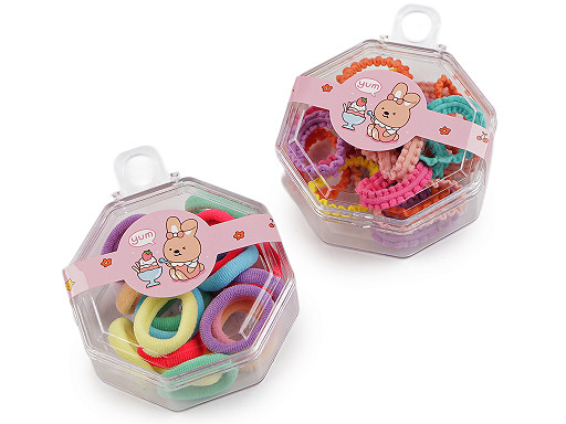 Mini gumičky do vlasov v boxe