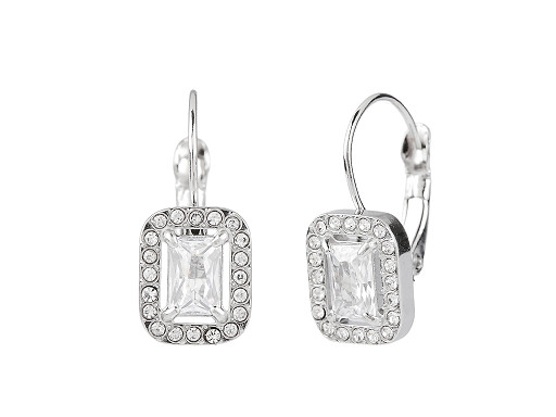 Náušnice z nerezové oceli s broušenými kamínky