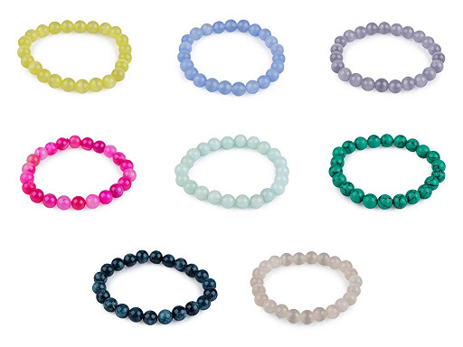 Armband aus Mineral-, Kunst- und Glasperlen