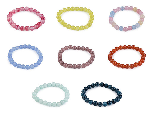 Bracelet made of mineral, synthetic and glass beads Bracelet made of mineral, synthetic and glass beads