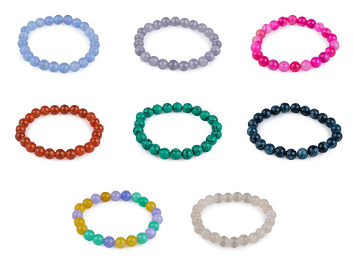 Bracelet made of mineral, synthetic and glass beads Bracelet made of mineral, synthetic and glass beads