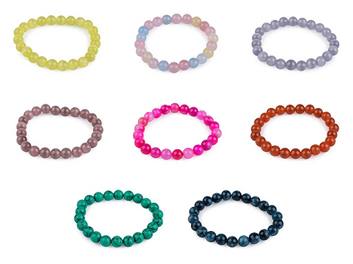 Bracelet made of mineral, synthetic and glass beads Bracelet made of mineral, synthetic and glass beads