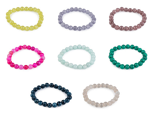 Bracelet made of mineral, synthetic and glass beads Bracelet made of mineral, synthetic and glass beads