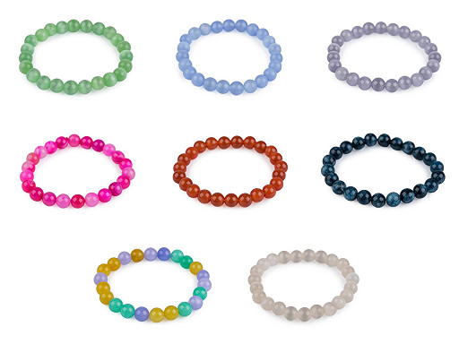 Bracelet made of mineral, synthetic and glass beads Bracelet made of mineral, synthetic and glass beads