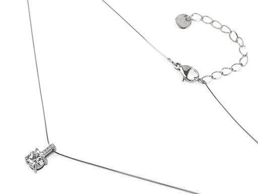 Ogrlica od nehrđajućeg čelika sa cirkonima