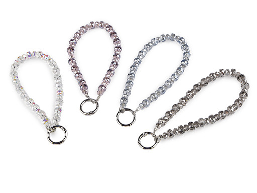 Prívesok na mobil zo sklenených korálikov