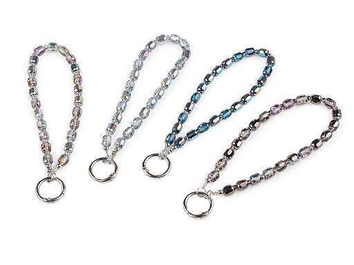 Prívesok na mobil zo sklenených korálikov