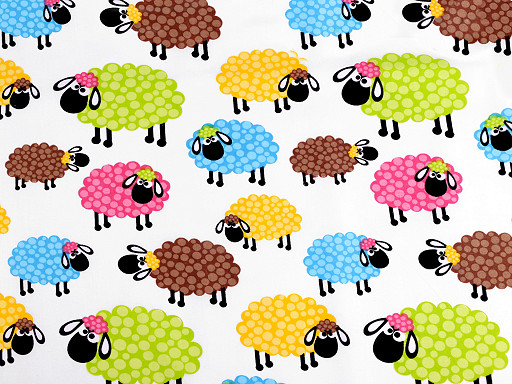 Cotton Fabric / Canvas Sheep