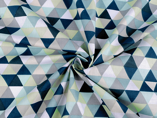 Cotton Fabric / Canvas - Triangles