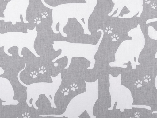 Tissu/Toile en coton Chats