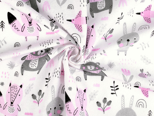 Tissu en flanelle de coton, Animaux
