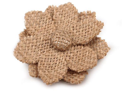 Textiln� aplikace / n�ivka jutov� kv�t