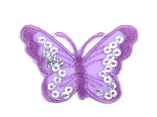 Iron on Patch Butterfly with Sequins