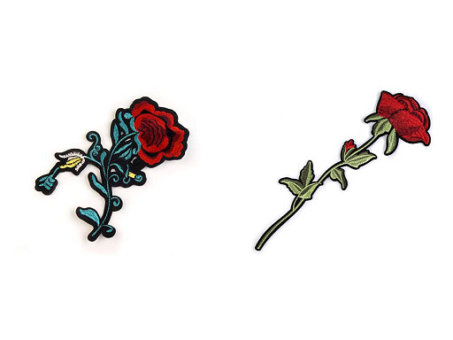 Iron on Patch, Flower / Rose