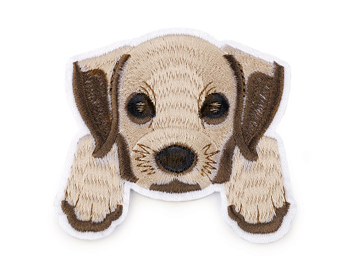 Embroidered Iron-on Patch Dog