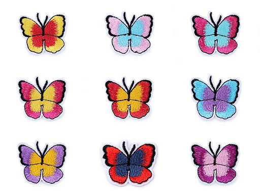 Aplicație termoadezivă fluture