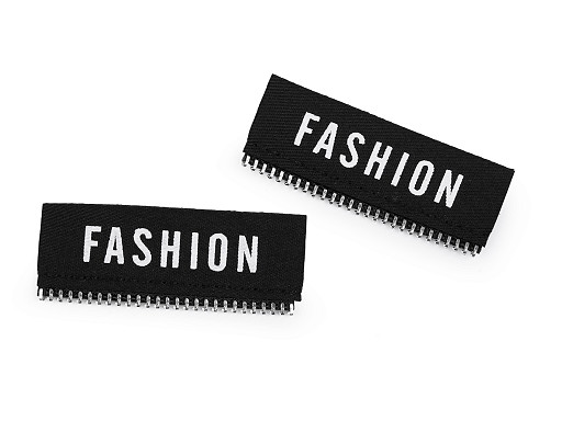 Folt / cimke cipzárral díszítve