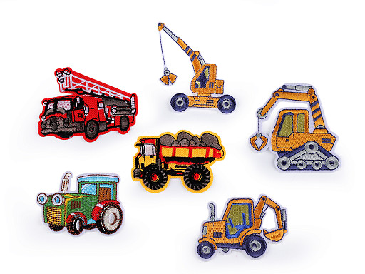 Nažehlovačka traktor, žeriav, auto, bager, hasiči