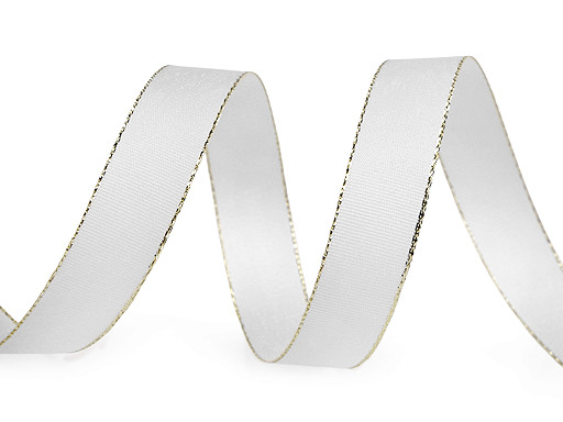 Taftband Breite 15 mm mit Lurex