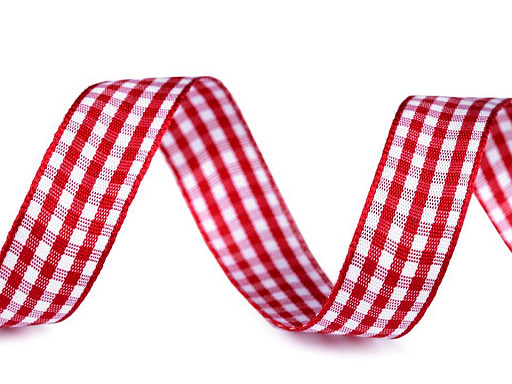 Nastro a scacchi, Gingham, larghezza: 15 mm