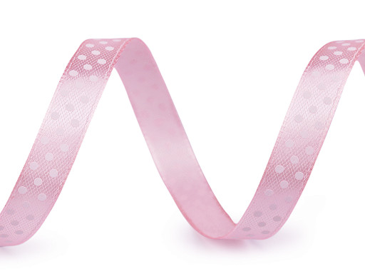 Satin Ribbon with Polka Dots width 10 mm