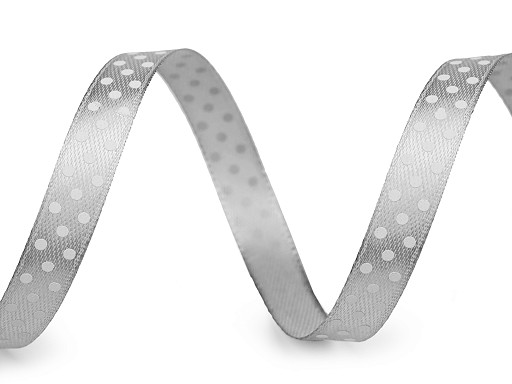 Κορδέλα σατέν με πουά, πλάτος 10 mm