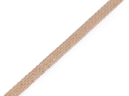 Jutová stuha šíře 10 a 15 mm řezaná