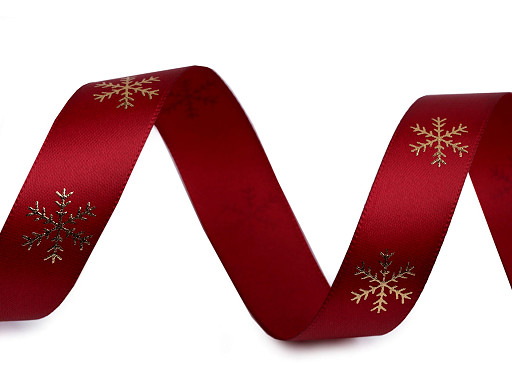 Christmas Satin Ribbon Snowflakes 20 mm