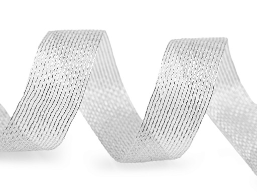 Dekorációs szalag lurexel szélessége 20 mm hálós