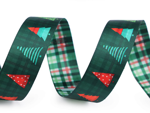 Christmas ribbon double-sided, width 25 mm