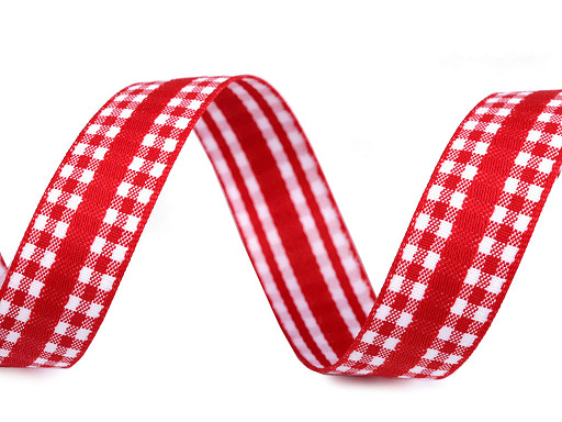 Checkered ribbon width 20 mm