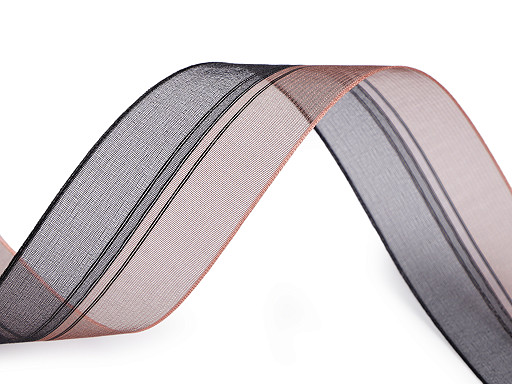 Organza szalag lurexel szélessége 40 mm