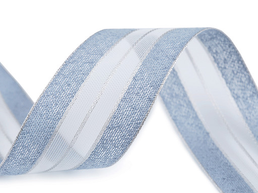 Stuha s lurexem šíře 40 mm