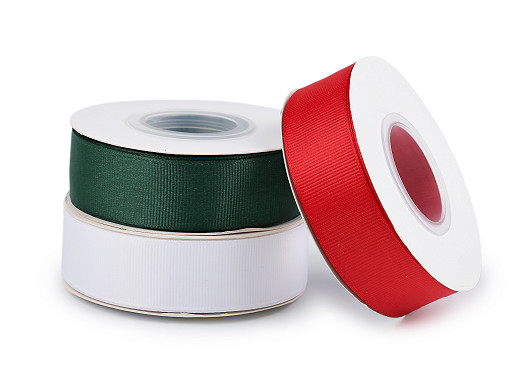 Grosgrain ripsz szalag karácsonyi színekben széles 25 mm