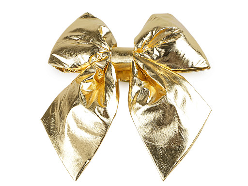 Christmas bow metallic 21x24 cm