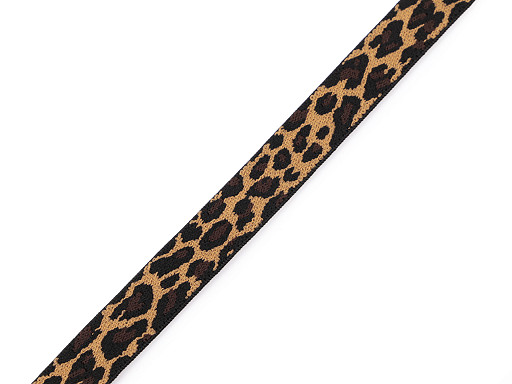 Banda elastica cu model leopard latime 10 mm