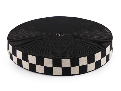 Soft Elastic, checkered, width 35 mm