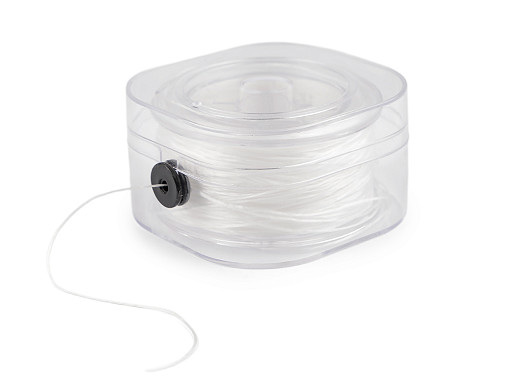 Flachgummi/Elastikfaden, Breite 0,8 mm, Abrollbox