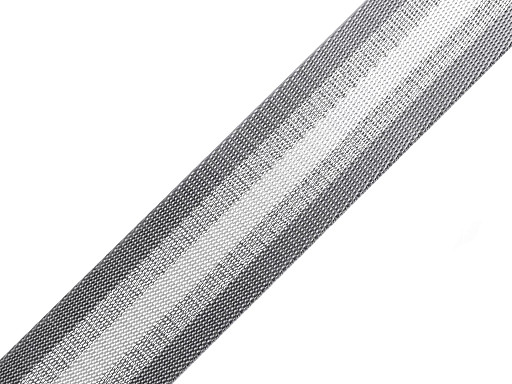 Smooth Double-sided Webbing Strap with Lurex width 40 mm