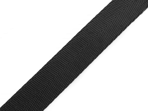 Polyester Webbing Strap, smooth, with shine, width 20 mm