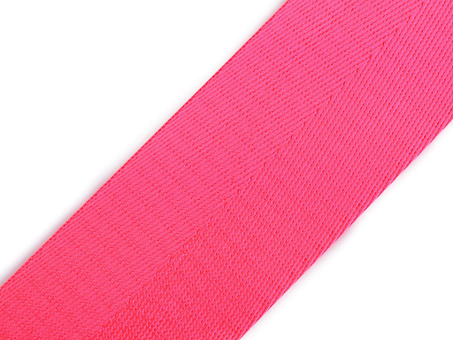 Smooth Double-sided Webbing Strap with Shine, width 50 mm