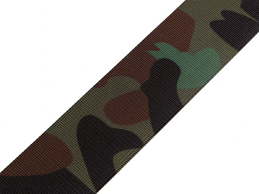 Double-sided camouflage webbing strap, width 50 mm