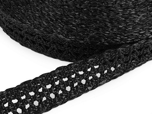 Gurtband geflochten, Breite 50 mm, Strohimitat